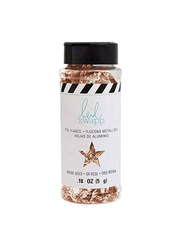 Heidi Swapp Foil Flakes For Foam Stickers, Rose Gold