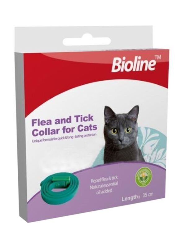 Bioline Flea & Tick Collar, 35cm, Green