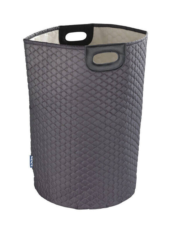 Wenko Laundry Bin, 40 x 60 x 40cm, Grey