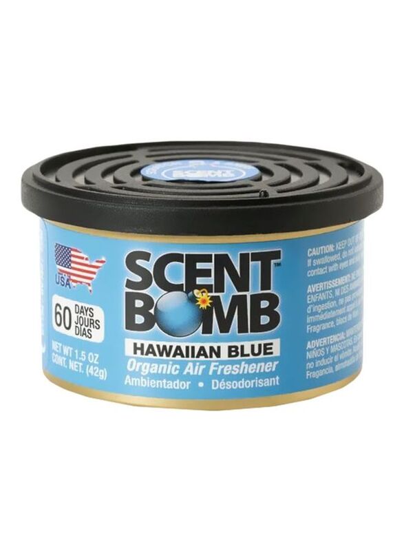Scent Bomb 42gm Hawaiian Blue Organic Air Freshner