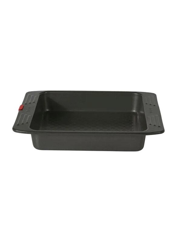 

Tefal Easy Grip Square Cake Tin, ACEUAE625359, 20x20 cm, Black/Red