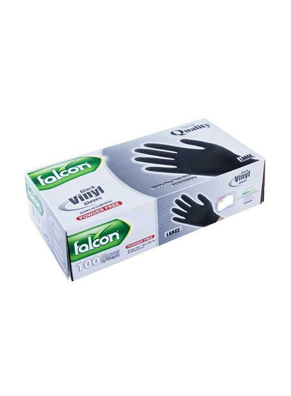 

Falcon Vinyl Gloves, Large, 100 Pieces