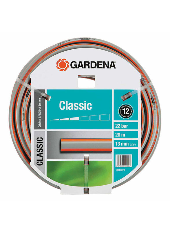 Gardena Classic Watering Hose, Red/Black/Grey