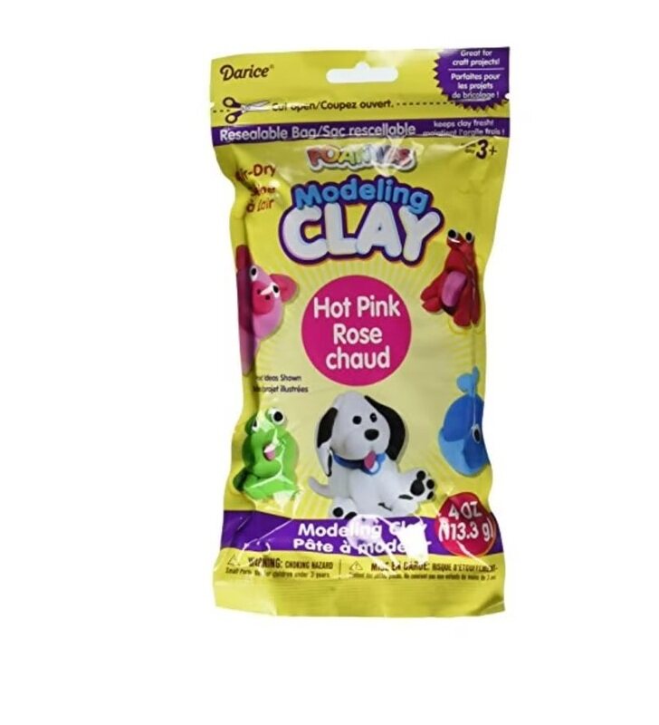 

Darice Foamies Modeling Clay, Pink