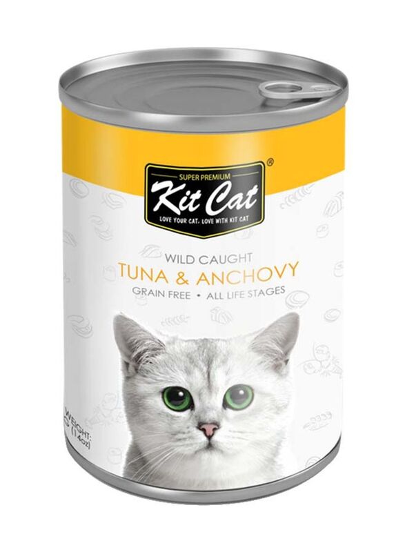 Kit Cat Wild Caught Tuna And Anchovy Cat Wet Food, 400g