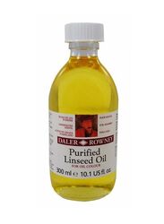 Daler Rowney Purified Linseed Oil for Oil Colour, 300ml, Yellow