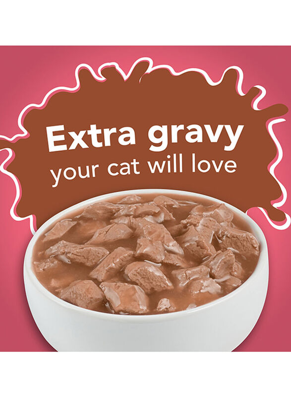 Purina Friskies Extra Gravy Chunky for Cats, Multicolour, 156g