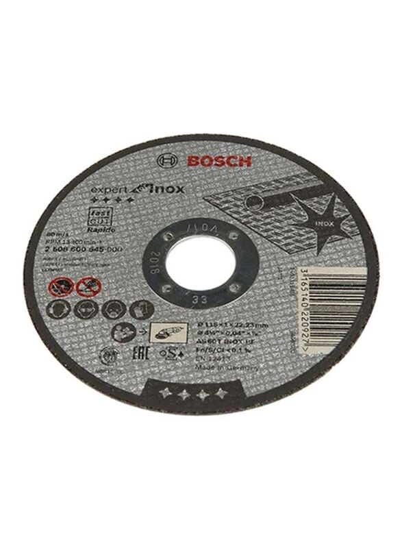 Bosch Metal Cutting Disc, 115mm, Grey/White/Black