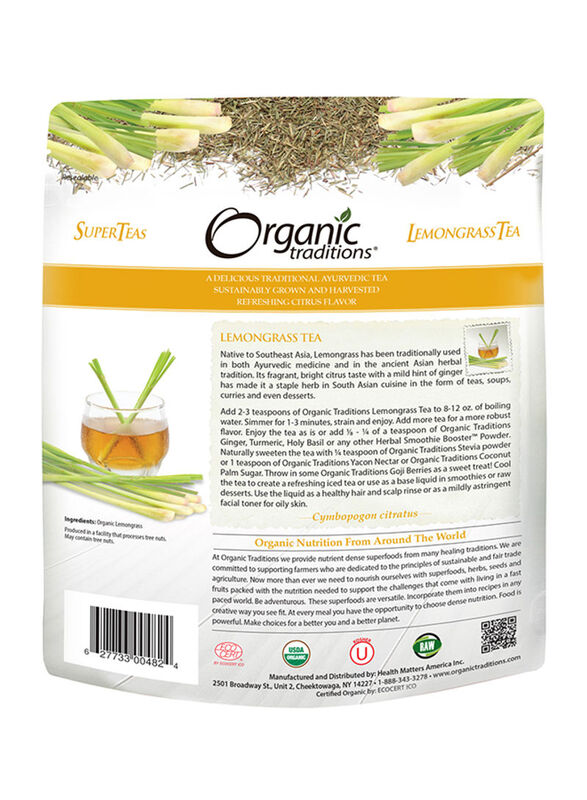 Organic Traditions Lemongrass Tea, 200g