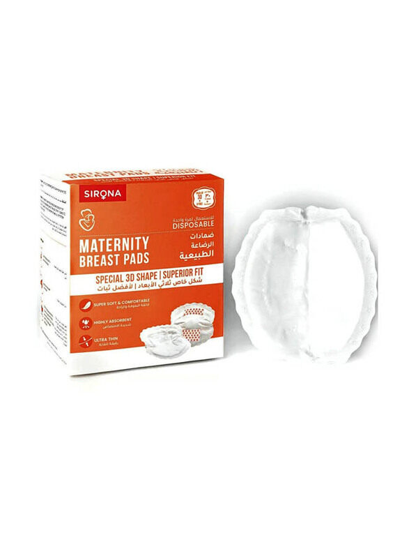 

Sirona Premium Disposable Maternity Breast Pads, 36 Pieces, White