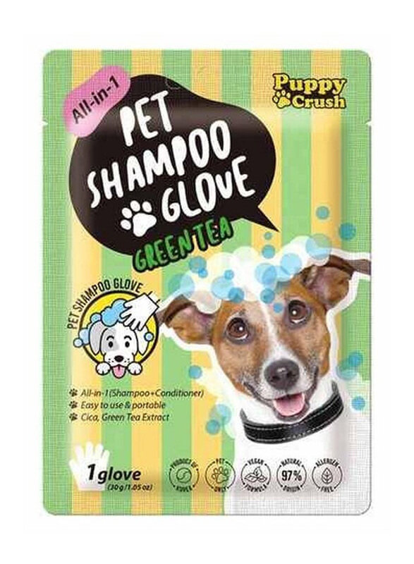 

Puppy Crush All-In-1 Pet Shampoo Glove Green Tea, 30g