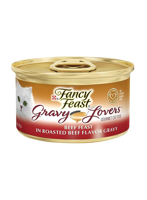 

Purina Gravy Lovers Beef Feast in Roasted Beef Flavour Gravy Cats Wet Food, 85g