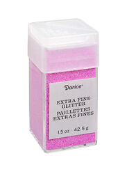 Darice Extra Fine Decorative Glitter, 42.5gm, Pink