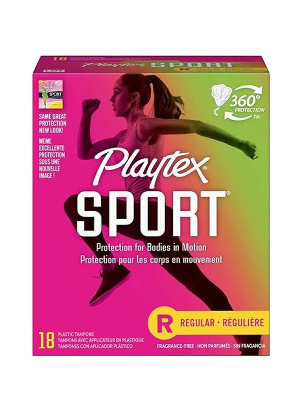 

Playtex Sport Regular Unscented Tampons, 18 Pieces