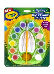 Crayola 12-Piece Washable Paint Palette for Kids, Multicolour