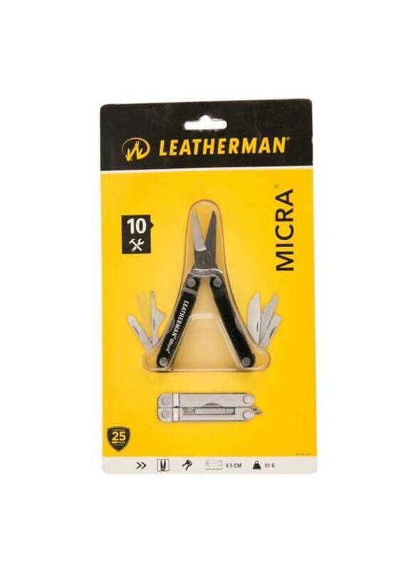 

Leatherman 10 in 1 Multi-Utility Tool Keychain, Silver/Black