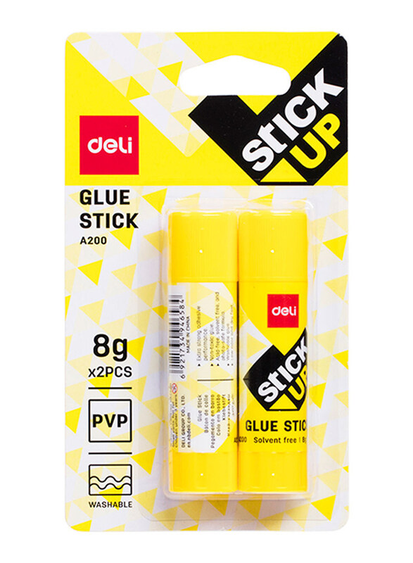 

Deli Stick Up Glue Set, 2 Pieces, Yellow