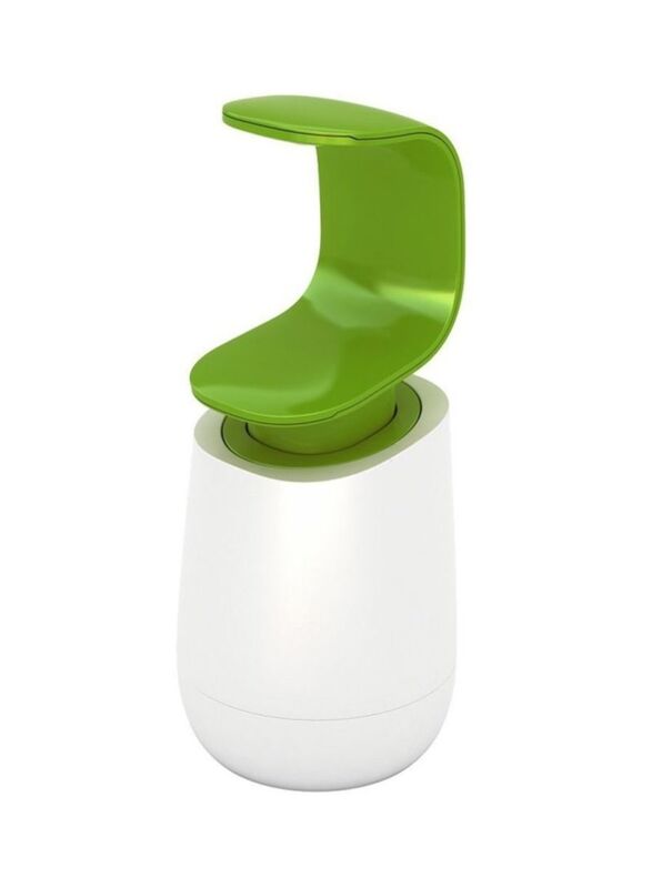 Joseph Joseph C-Pump Soap Dispenser, 85 x 85 x 190mm, White/Green