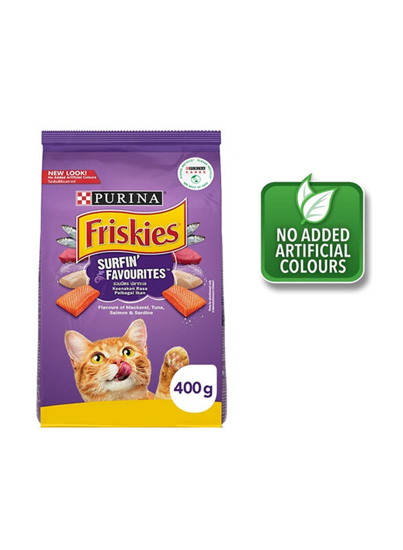 

Purina Friskies Surfin Favourites Adult Cats Dry Food, 400g