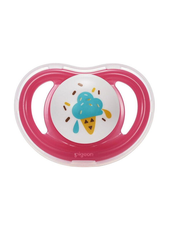 

Pigeon Minilight Pacifier, Large, Red/White