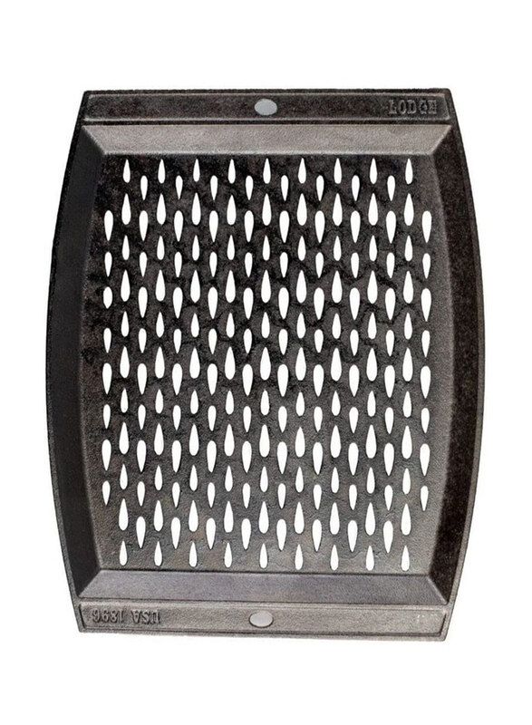 

Lodge Cast Iron Rectangle Grill Topper, L15RCGT, 15 x 12 inch, Black