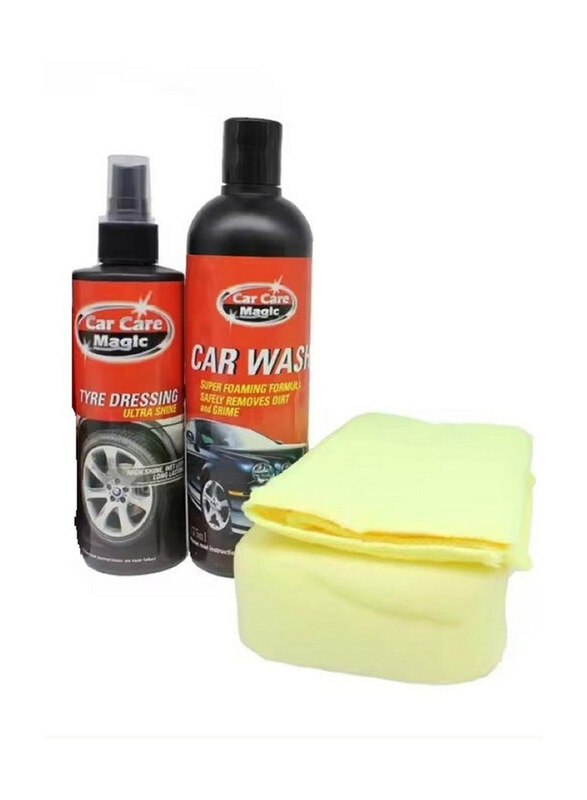 

Car Care Magic 4-Piece Car Cleaning Combo, Multicolour