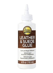 Aleene's Leather and Suede Glue, 4 Ounce, White