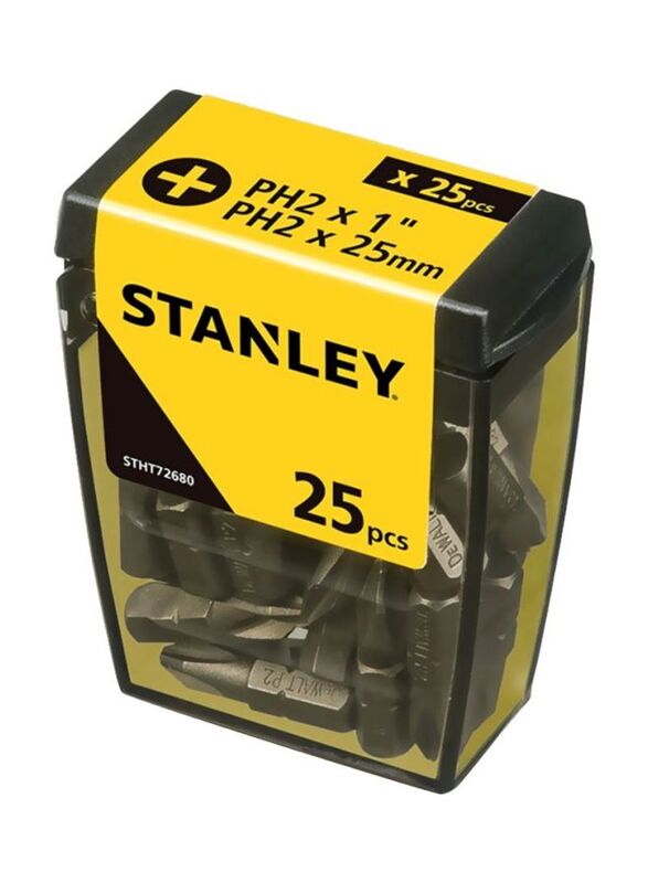 Stanley 25-Piece Screwdriver Bits Set, STHT72680-8L, Grey