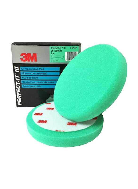 

3M 2-Piece Perfect-It Foam Compounding Pad, Green