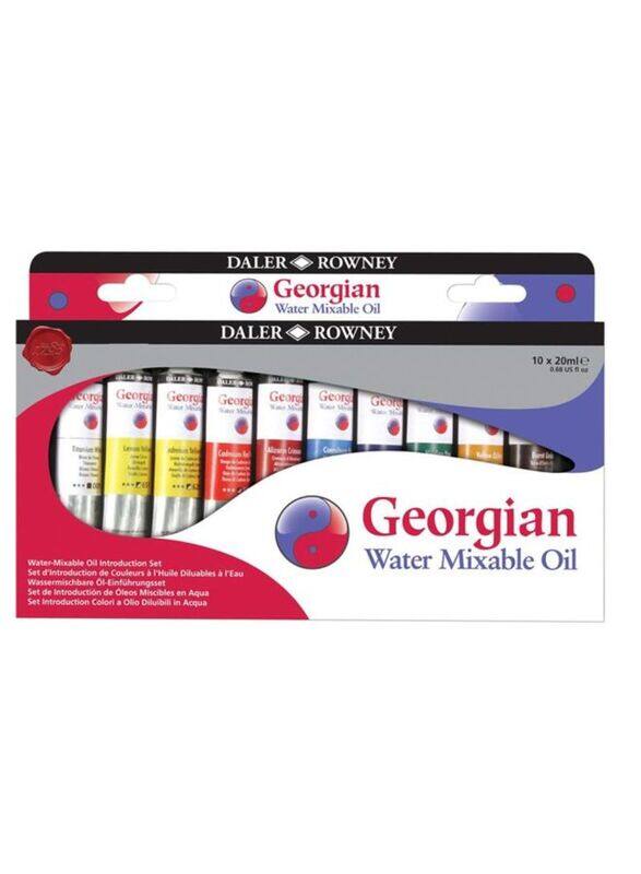 

Daler Rowney Georgian Water Mixable Oil, 10 x 20ml, Multicolour