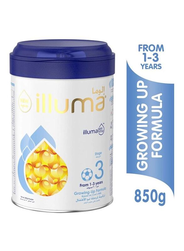Illuma Stage 3 Growing-Up Milk Powder Formula, 1-3 Years, 850g