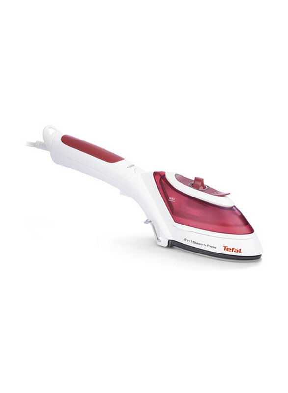 

Tefal 70ml Powerful Steamer & Press Iron, 800W, DV8610, Red/White