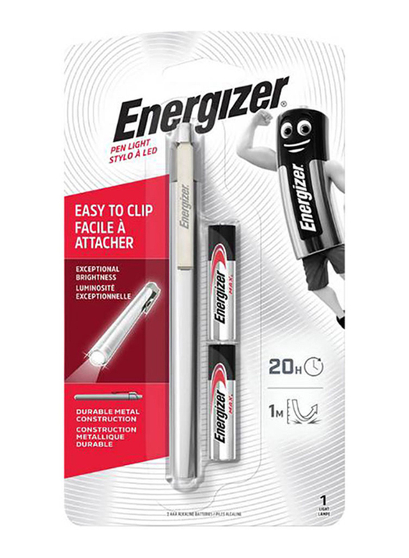 Energizer 24 Inch LED Light Pen, Silver/Black