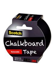Scotch Dry Erase Removeable Chalkboard Tape, Black/White/Yellow