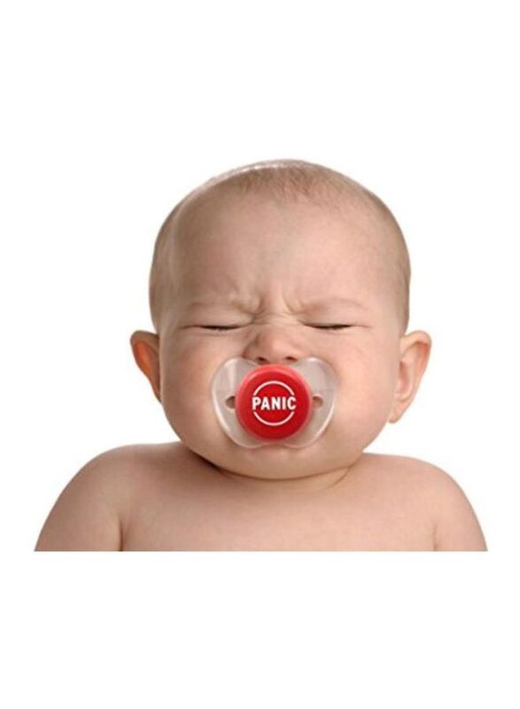 Fred Panic Button Pacifier, Clear