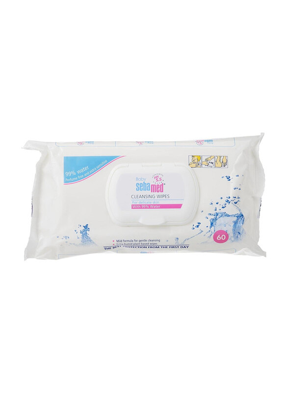 

Sebamed Baby Cleansing Wet Wipes With 99% Water, 60 Pieces