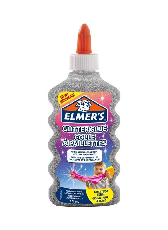 Elmer's Glitter Glue, 177ml, Silver