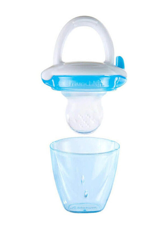 

Munchkin Silicone Baby Food Feeder, White/Blue