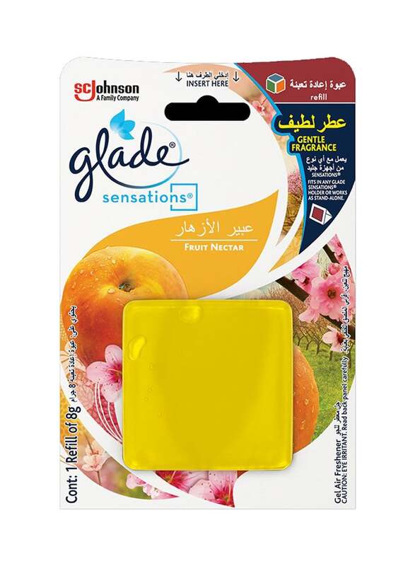 Glade Sensations Fruit Nectar Air Freshener Refill, 8g, Yellow