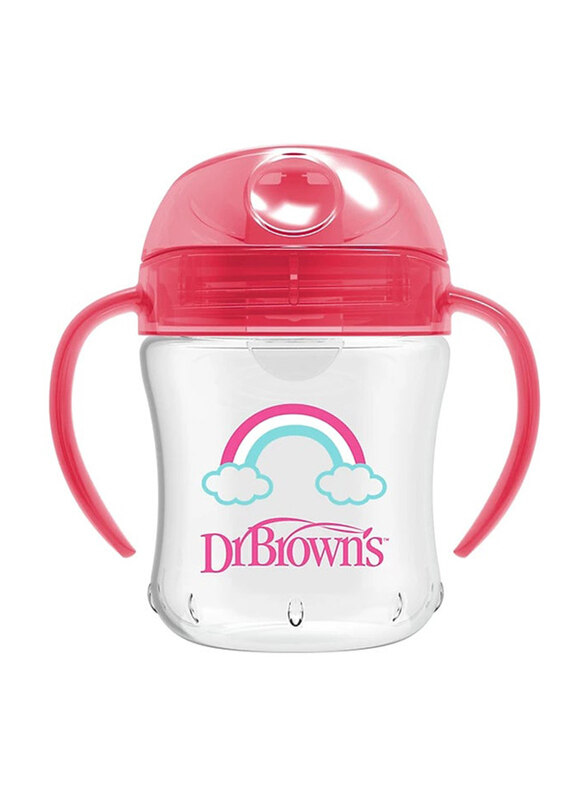 

Dr. Browns Spill Proof Soft-Spout Transition Cup with Handles, 180ml, Pink