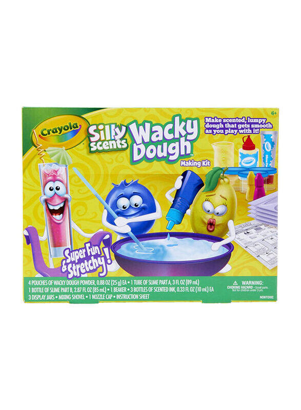 

Crayola Silly Scents Wacky Dough Making Kit, 15 Pieces, Ages 4+, Multicolour