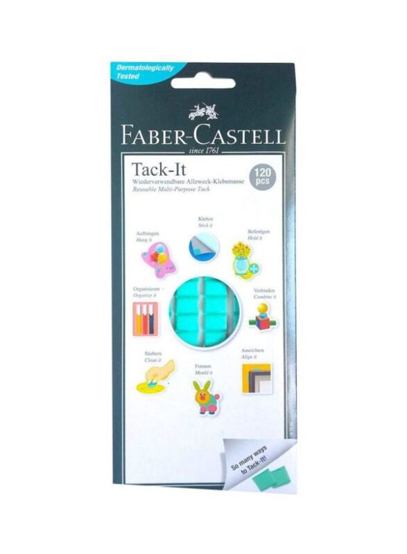 Faber-Castell Tack-It Tape Set, 120 Pieces, Blue