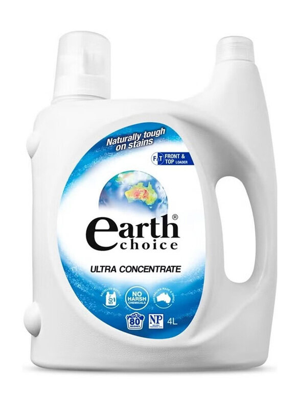 

Earth Choice Ultra Concentrate Front & Top Loader Laundry Liquid, 4 Liters, White