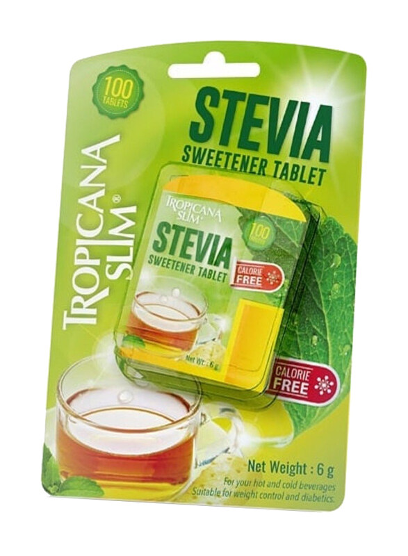 

Tropicana Slim Stevia Sweetener Tablet, 100 Tablets