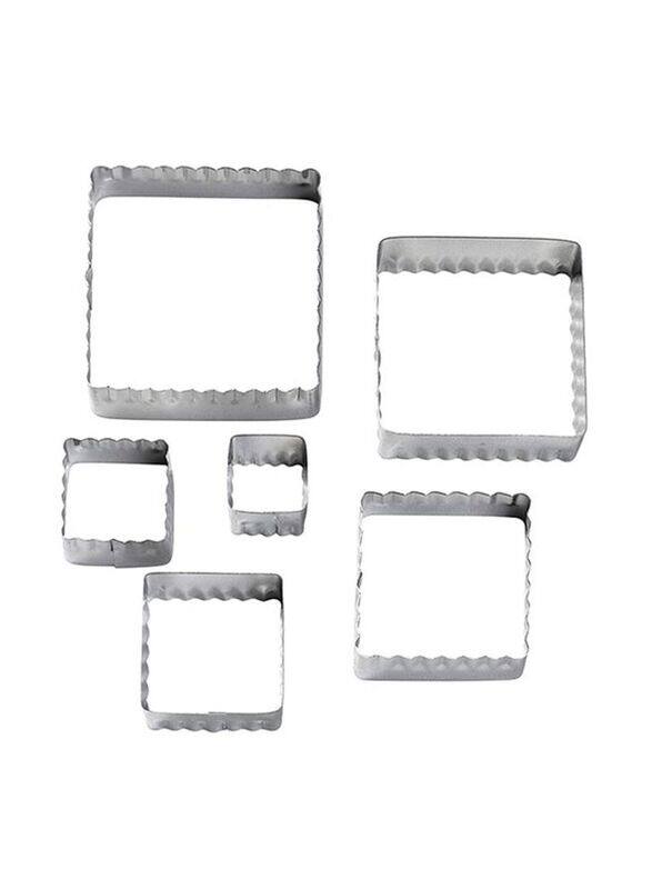 

Wilton 6-Piece Square Shaped Fondant Double Cut-Out Set, Silver