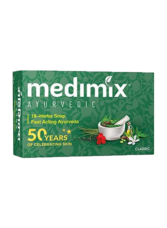 

Medimix Ayurvedic Herbal Soap With 18 Herbs, 125g