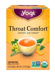 Yogi Organic Throat Comfort Tea, 16 Tea Bags x 36g