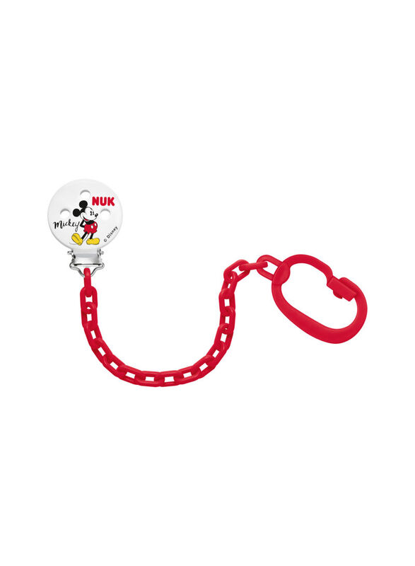 Nuk Mickey Soother Chain, Multicolour