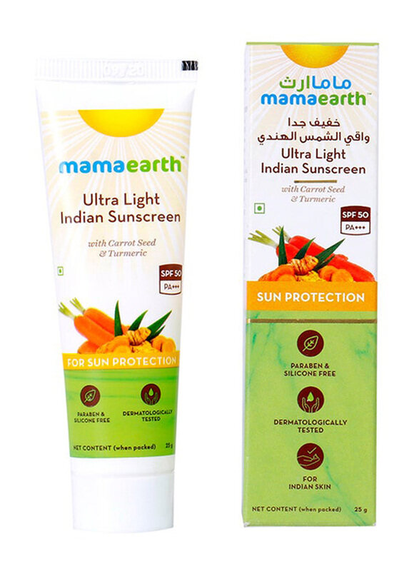 

Mamaearth Ultra Light Indian Sunscreen, 25gm