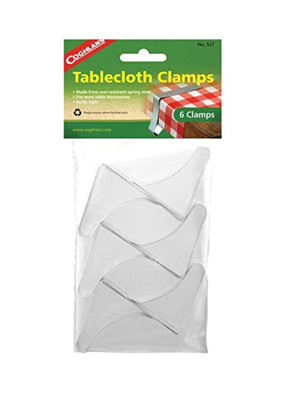 

Coghlans 6-Piece Tablecloth Clamps, Silver